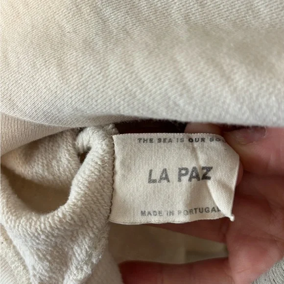 La Paz Cunha All Court Sweatshirt - Ecru | Garmentory Size Small - Picture 7 of 8